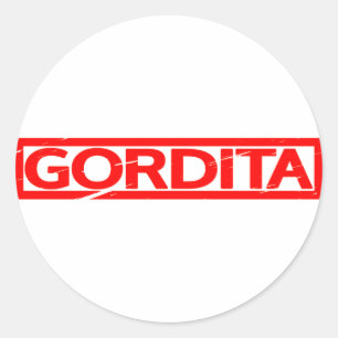 Gordita Stamp Ronde Sticker