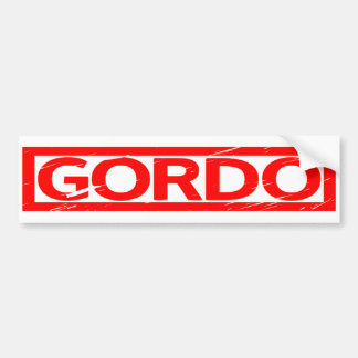 Gordo Stamp Bumpersticker