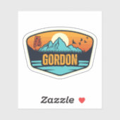 Gordon, Alabama Sticker (Vel)