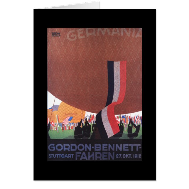Gordon Bennett Hot-Air Ballonras (Voorkant)