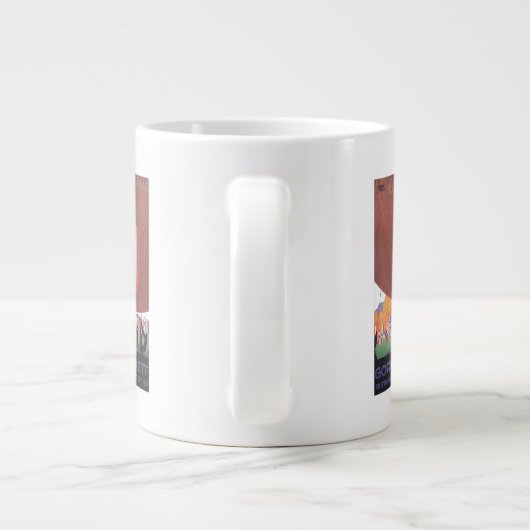 Gordon Bennett Hot-Air Ballonras Grote Koffiekop (Achterkant)