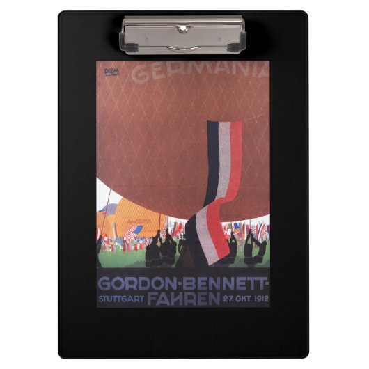 Gordon Bennett Hot-Air Ballonras Klembord (Voorkant)