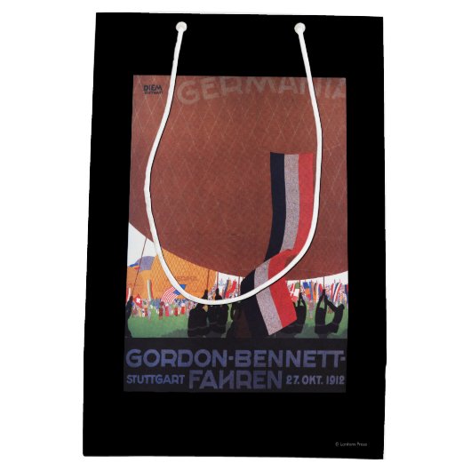 Gordon Bennett Hot-Air Ballonras Medium Cadeauzakje (Achterkant)