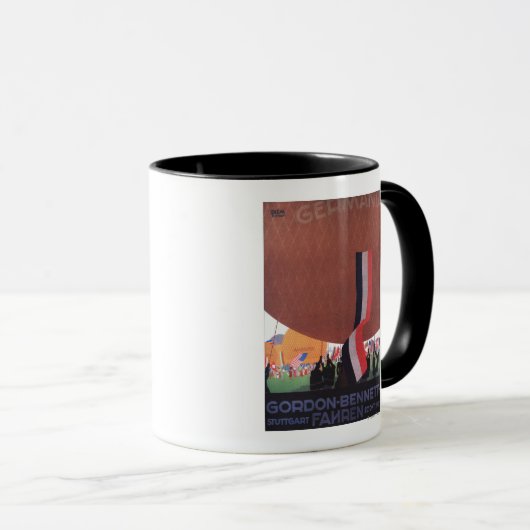 Gordon Bennett Hot-Air Ballonras Mok (Voorkant rechts)