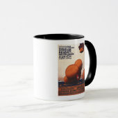 Gordon Bennett Hot-Air Ballonras Poster Mok (Voorkant rechts)