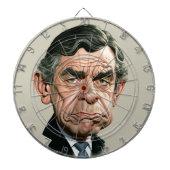 Gordon Brown Dartboard Dartbord (Voorkant)