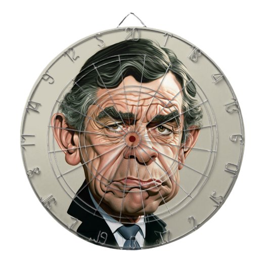 Gordon Brown Dartboard Dartbord (Voorkant)