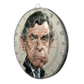 Gordon Brown Dartboard Dartbord (Voorkant Rechts)