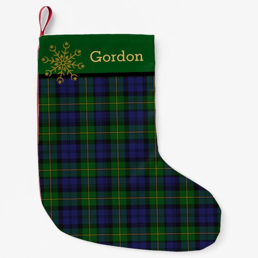 Gordon Clan Aangepaste kerststop Kleine Kerstsok (Voorkant)