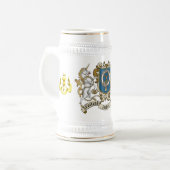 Gordon Clan Badge & Eenhoorn Bierpul (Voorkant links)