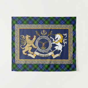 Gordon Clan Badge & Tartan Wandkleed