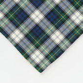 Gordon Clan Blauw en Wit Formele Jurk Tartan Fleece Deken (Hoek)