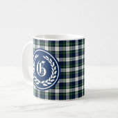 Gordon Clan formele jurk Tartan Monogram Koffiemok (Voorkant links)