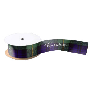Gordon clan Pset Scottish tartan Satijnen Lint
