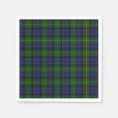 Gordon Clan Tartan Plaid Papieren servetten (Voorkant)