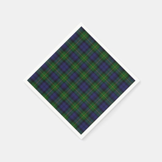 Gordon Clan Tartan Plaid Papieren servetten (Hoek)