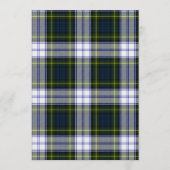 Gordon Dress Plaid Bruiloft Save the Date Kaart (Achterkant)