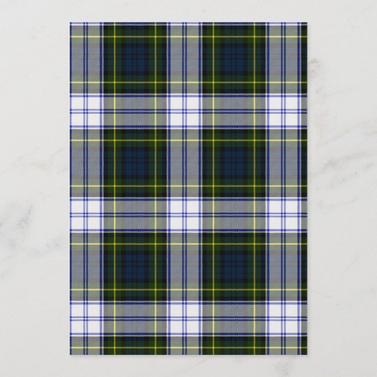 Gordon Dress Plaid Bruiloft Save the Date Kaart (Achterkant)