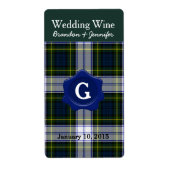 Gordon Dress Pset Wedding Mini Wine Labels (Voorkant)