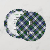 Gordon Dress Tartan Invitation Kaart (Voorkant / Achterkant)
