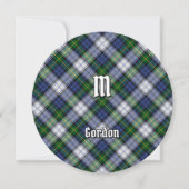 Gordon Dress Tartan Invitation Kaart (Voorkant)