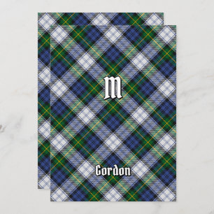 Gordon Dress Tartan Invitation Kaart