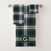 Gordon Dress Tartan Monogrammed Bath Towel Set Bad Handdoek (Insitu)