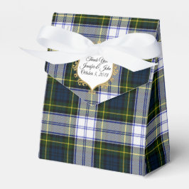 Gordon Dress Tartan Plaid Bruiloft Favor Geschenkd Bedankdoosjes
