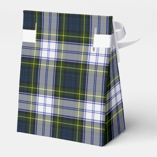 Gordon Dress Tartan Plaid Bruiloft Favor Geschenkd Bedankdoosjes (Achterkant)