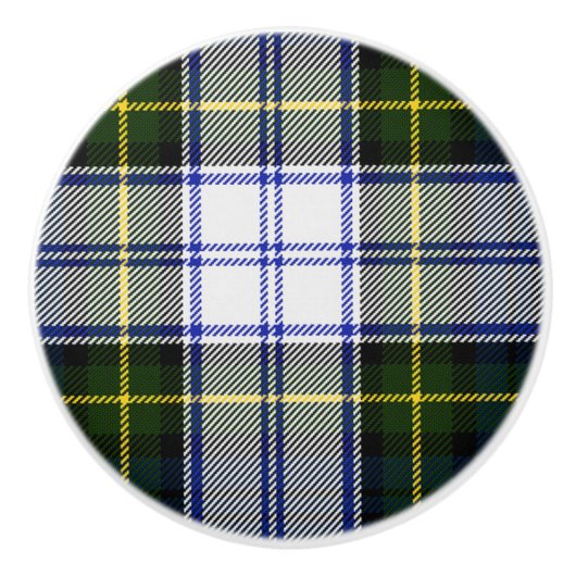 Gordon Dress Tartan Pset Drawer Pull Keramische Knop (Voorkant)