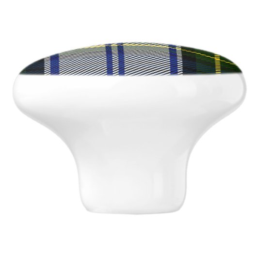 Gordon Dress Tartan Pset Drawer Pull Keramische Knop (Zijkant)