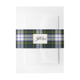Gordon Dress Tartan Wedding Belly Band Uitnodigingen Wikkel