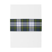 Gordon Dress Tartan Wedding Belly Band Uitnodigingen Wikkel (Achterkant Voorbeeld)