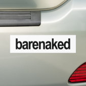 Gordon-era "barenked" bumpersticker (Op auto)