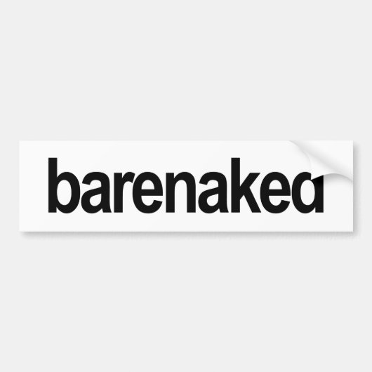 Gordon-era "barenked" bumpersticker (Voorkant)
