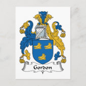 Gordon Family Crest Briefkaart (Voorkant)