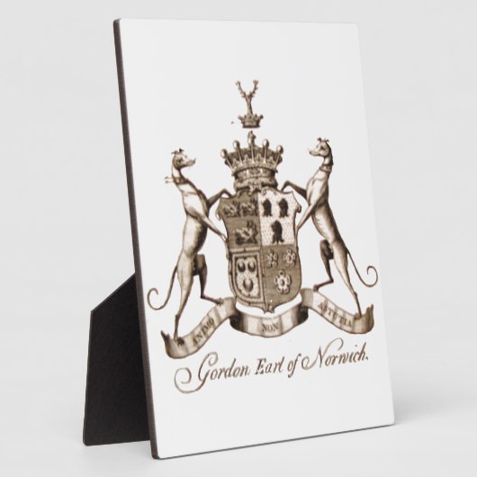 GORDON FAMILY CREST FOTOPLAAT (Zijkant)