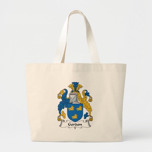 Gordon Family Crest Grote Tote Bag (Voorkant)