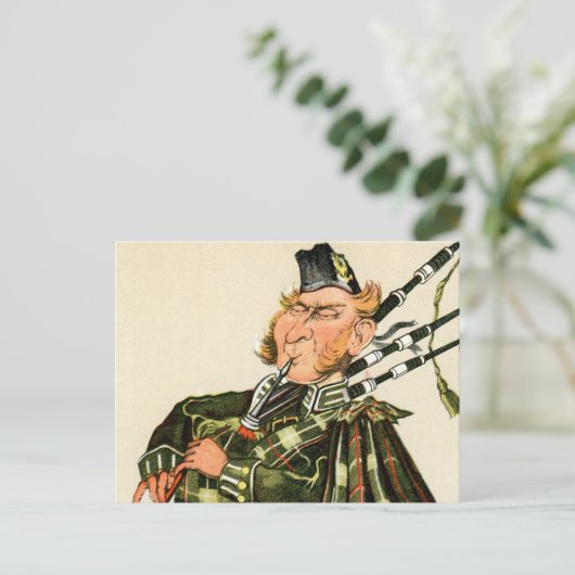 Gordon Highlanders - Piper Briefkaart (Staand voorkant)