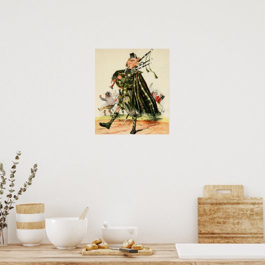 Gordon Highlanders - Piper Poster (Keuken)