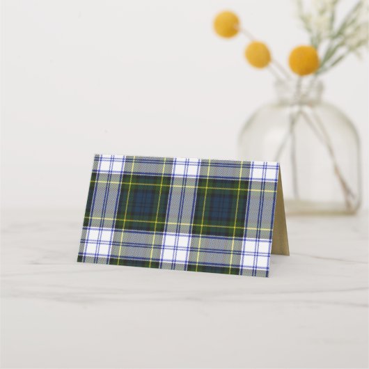 Gordon jurk bruiloft gevouwen plaats kaart plaatskaartje (Achterkant)