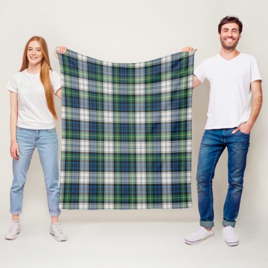 Gordon Kleed Oude Plaid Fleece Deken (In situ)