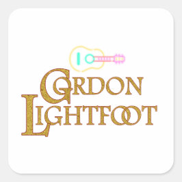 Gordon Lightfoot | Hommage aan de Legende Vierkante Sticker