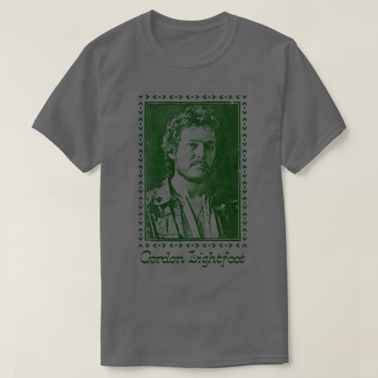 Gordon Lightfoot Retro Style Country Fan Design T-shirt (Design voorkant)