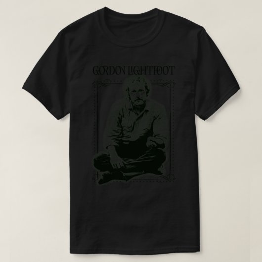 Gordon Lightfoot Retro Style Fan Design 2 T-shirt (Design voorkant)