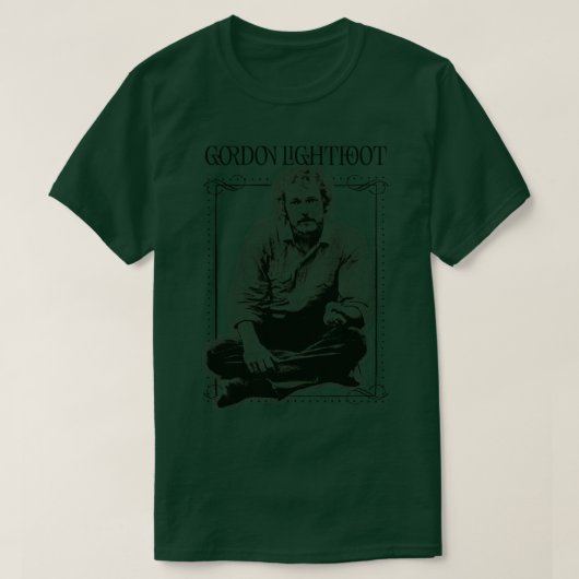 Gordon Lightfoot Retro Style Fan Design 2 T-shirt (Design voorkant)