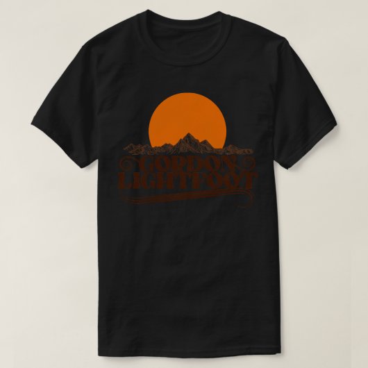 Gordon Lightfoot Rising Sun T-shirt (Design voorkant)
