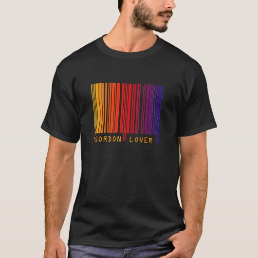 "GORDON LOVER" gekleurde Barcode T-Shirt (Voorkant)