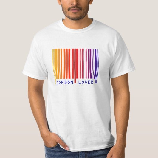 "GORDON LOVER" Kleur Barcode T-shirt (Voorkant)