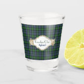 Gordon Originele Schotse Clan Tartan Shot Glas (Voorkant)